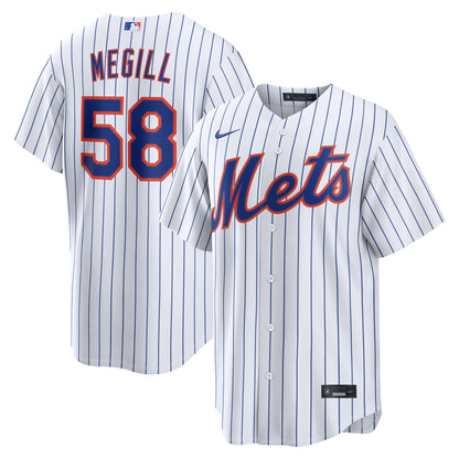 Men's New York Mets Tylor Megill Nike White Home Replica Jersey