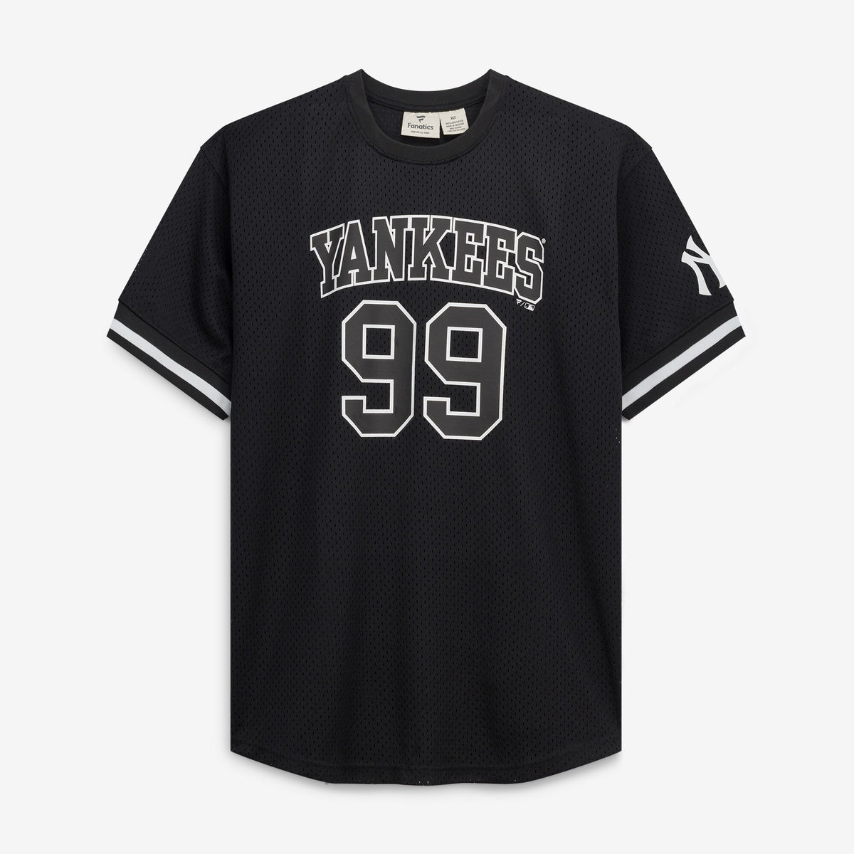 Men's New York Yankees Aaron Judge Fanatics Black/White Big & Tall Heavyweight Mesh Jersey