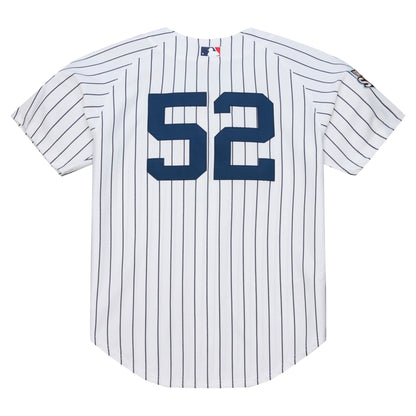 Men's New York Yankees CC Sabathia Mitchell & Ness White 2009 Cooperstown Collection Authentic Jersey