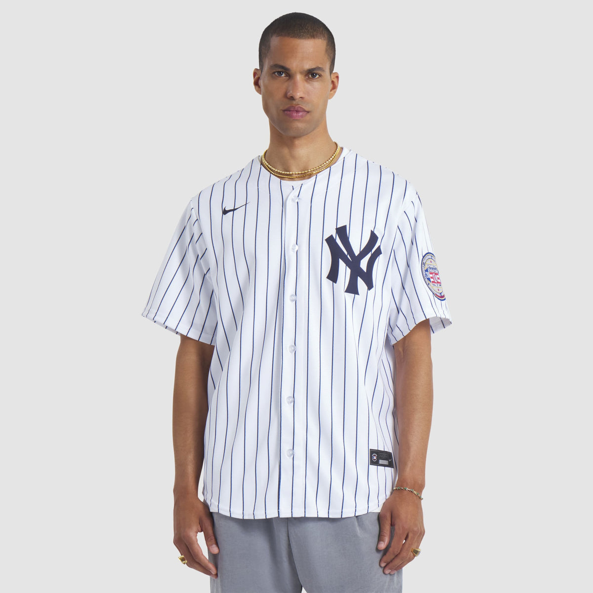 Men's New York Yankees CC Sabathia Nike White 2025 Baseball Hall of Fame Name & Number Retired Replica Jersey