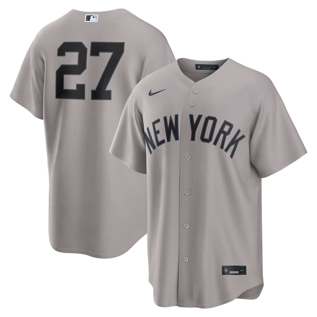Men's New York Yankees Giancarlo Stanton Nike Gray Road Replica Jersey
