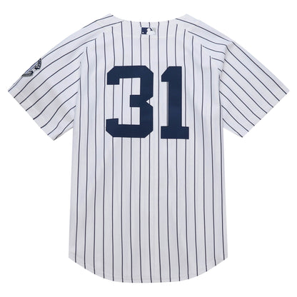 Men's New York Yankees Ichiro Suzuki Mitchell & Ness White 2014 Cooperstown Collection Authentic Throwback Jersey
