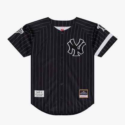 Men's New York Yankees Jay-Z Reasonable Doubt x Mitchell & Ness Black Baseball Jersey