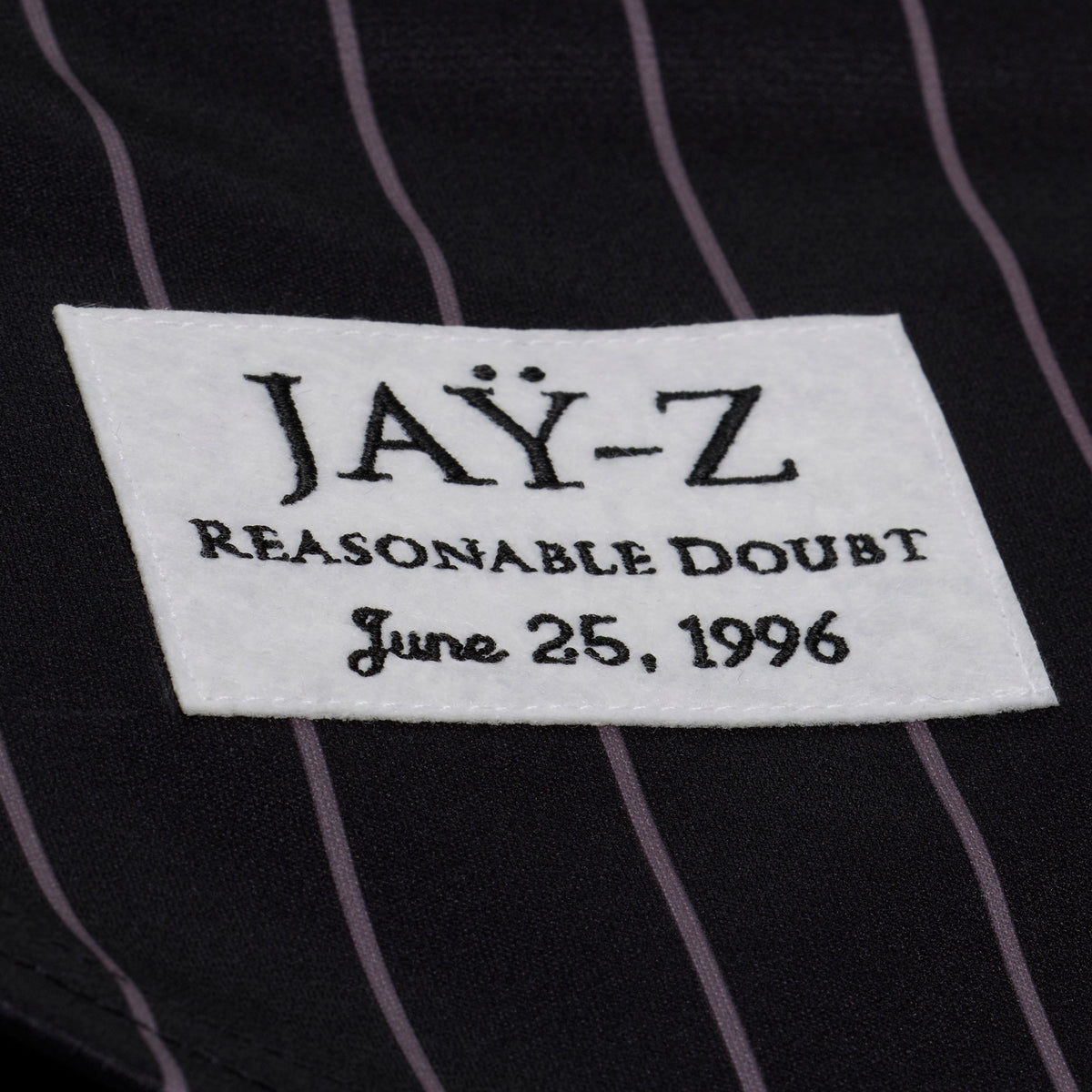 Men's New York Yankees Jay-Z Reasonable Doubt x Mitchell & Ness Black Baseball Jersey