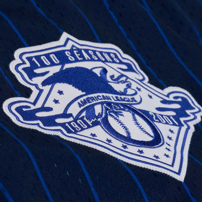 Men's New York Yankees Jay-Z The Blueprint x Mitchell & Ness Navy Mesh Baseball Jersey