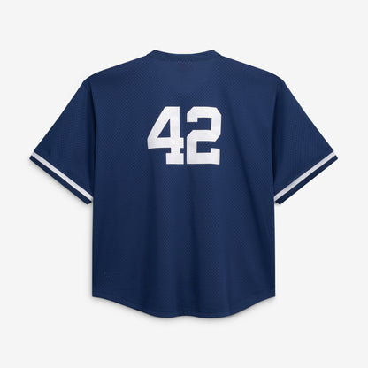Men's New York Yankees Mariano Rivera Mitchell & Ness Navy Cooperstown Collection Big & Tall Mesh Batting Practice Jersey