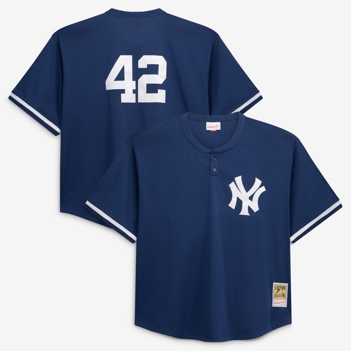 Men's New York Yankees Mariano Rivera Mitchell & Ness Navy Cooperstown Collection Big & Tall Mesh Batting Practice Jersey