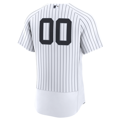 Men's New York Yankees Nike White Home Authentic Custom Jersey