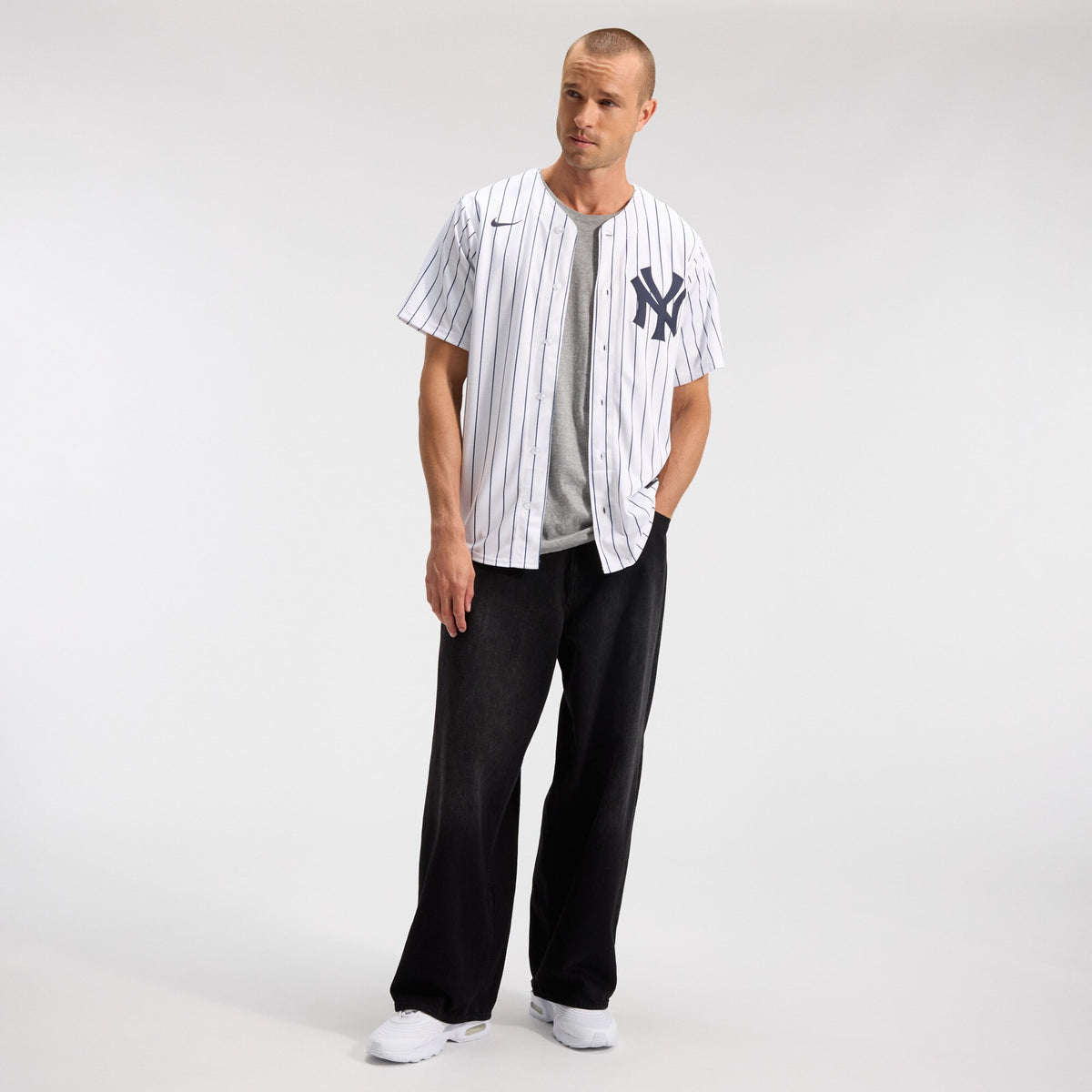 Men's New York Yankees Nike White Home Replica Team Jersey