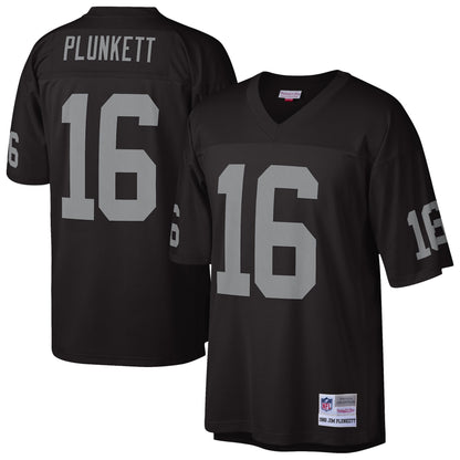 Men's Oakland Raiders Jim Plunkett Mitchell & Ness Black 1980 Legacy Replica Jersey