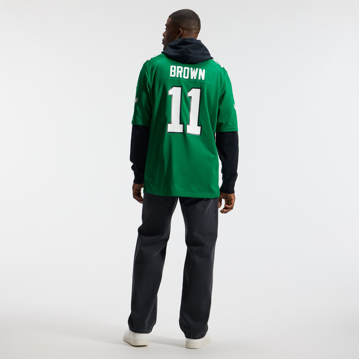 Men's Philadelphia Eagles A.J. Brown Nike Kelly Green Alternate Game Player Jersey