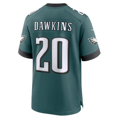 Men's Philadelphia Eagles Brian Dawkins Nike Midnight Green Team Game Jersey