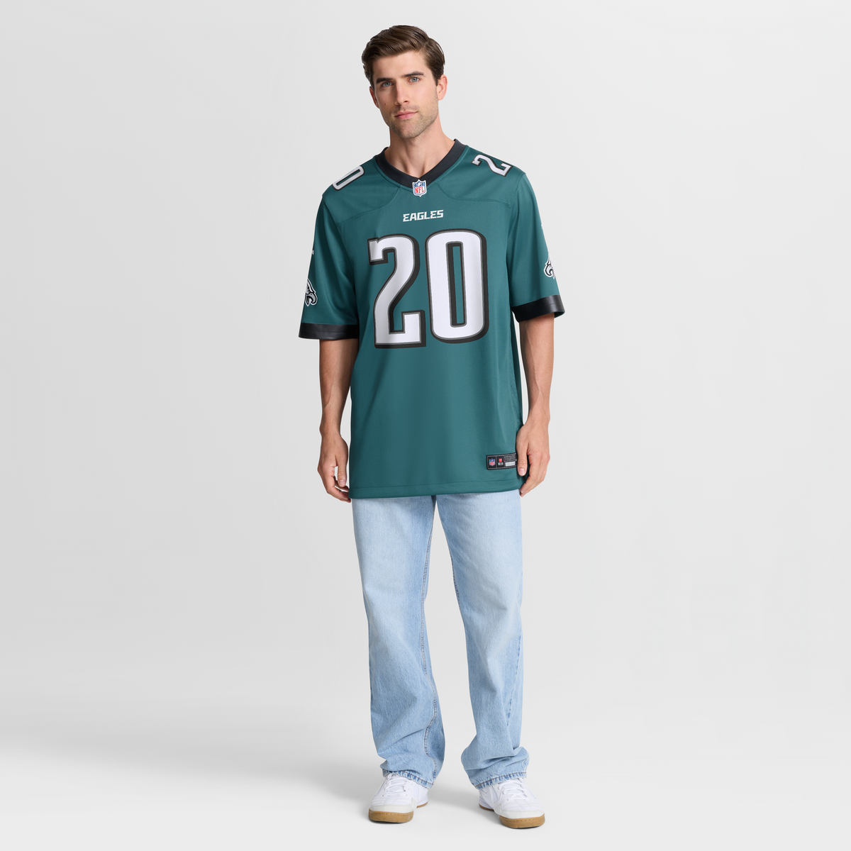Men's Philadelphia Eagles Brian Dawkins Nike Midnight Green Team Game Jersey