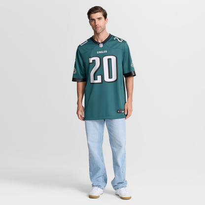 Men's Philadelphia Eagles Brian Dawkins Nike Midnight Green Team Game Jersey