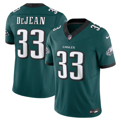 Men's Philadelphia Eagles Cooper DeJean Nike Midnight Green Team Vapor F.U.S.E. Limited Jersey