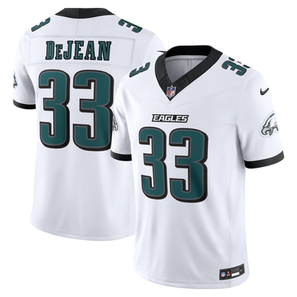 Men's Philadelphia Eagles Cooper DeJean Nike White Vapor F.U.S.E. Stitched Limited Jersey