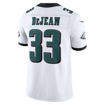 Men's Philadelphia Eagles Cooper DeJean Nike White Vapor F.U.S.E. Stitched Limited Jersey
