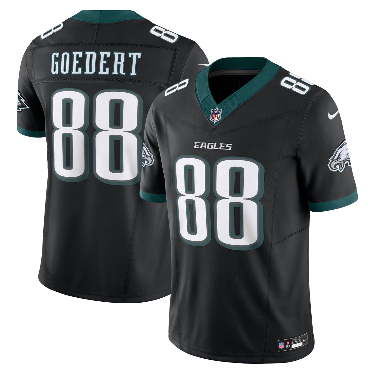 Men's Philadelphia Eagles Dallas Goedert Nike Black Alternate Vapor F.U.S.E. Limited Jersey