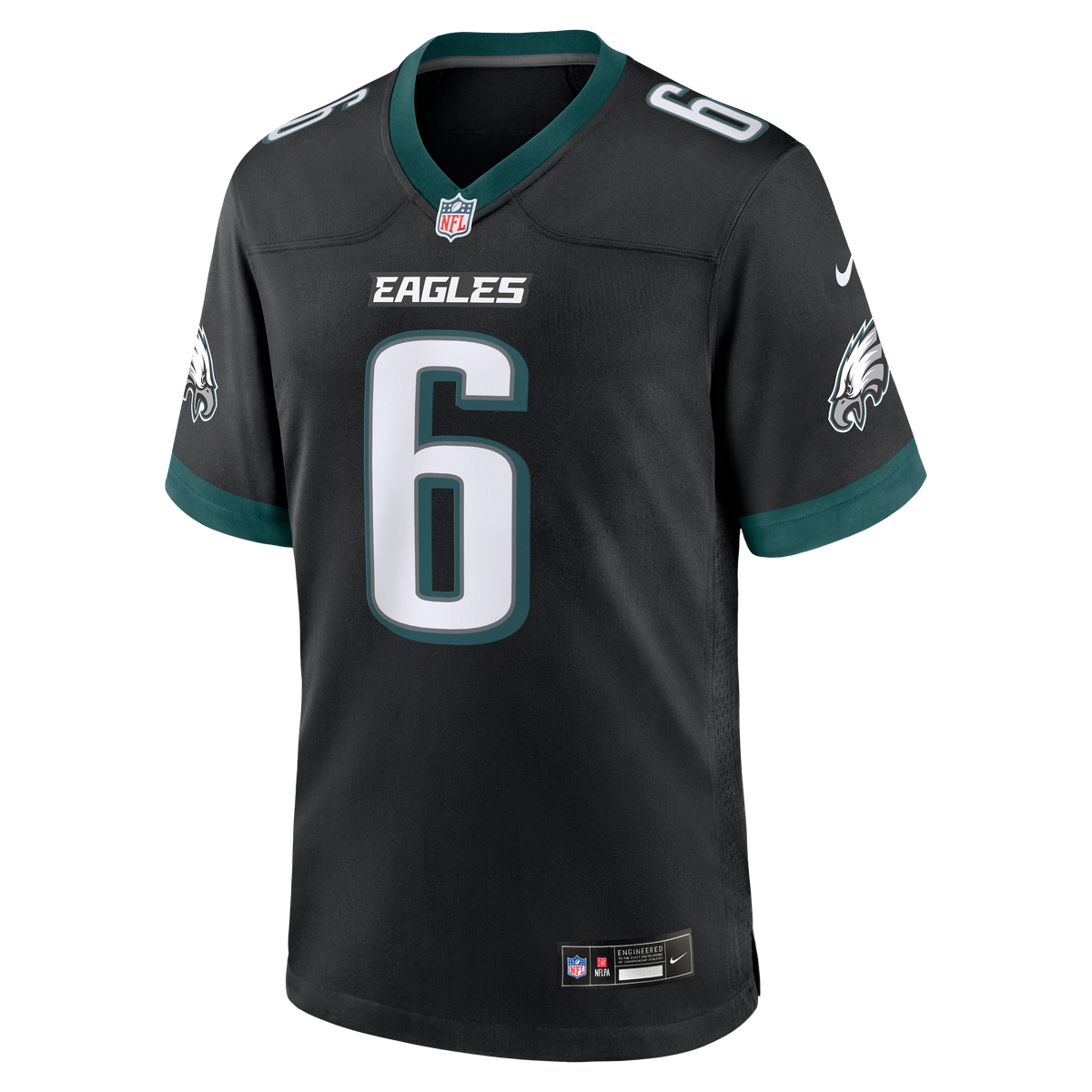 Men's Philadelphia Eagles DeVonta Smith Nike Black Alternate Game Jersey