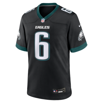 Men's Philadelphia Eagles DeVonta Smith Nike Black Alternate Game Jersey