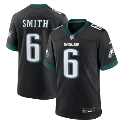 Men's Philadelphia Eagles DeVonta Smith Nike Black Alternate Game Jersey
