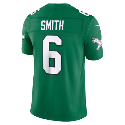 Men's Philadelphia Eagles DeVonta Smith Nike Kelly Green Alternate Vapor F.U.S.E. Stitched Limited Jersey
