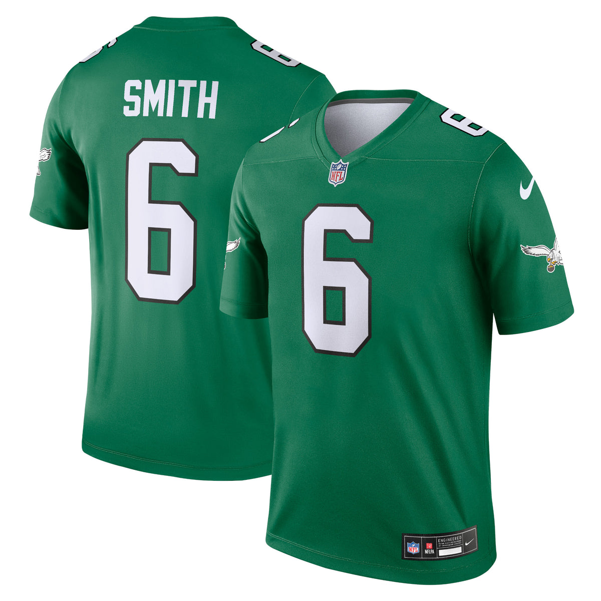 Men's Philadelphia Eagles DeVonta Smith Nike Kelly Green Legend Player Performance Top