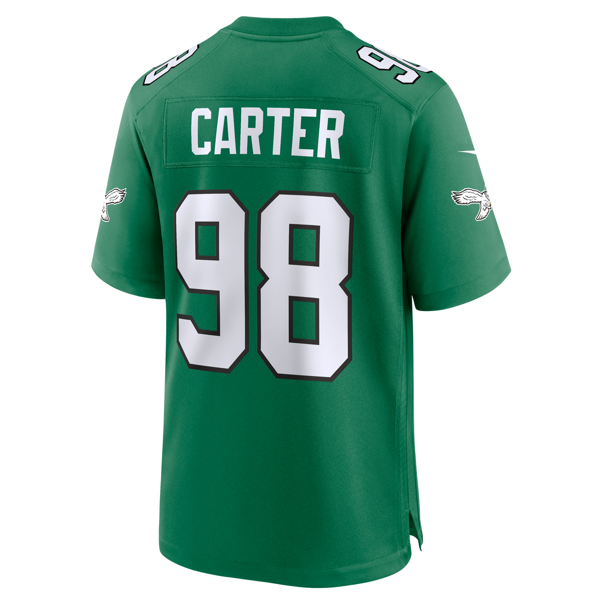 Men's Philadelphia Eagles Jalen Carter Nike Kelly Green Alternate Game Jersey