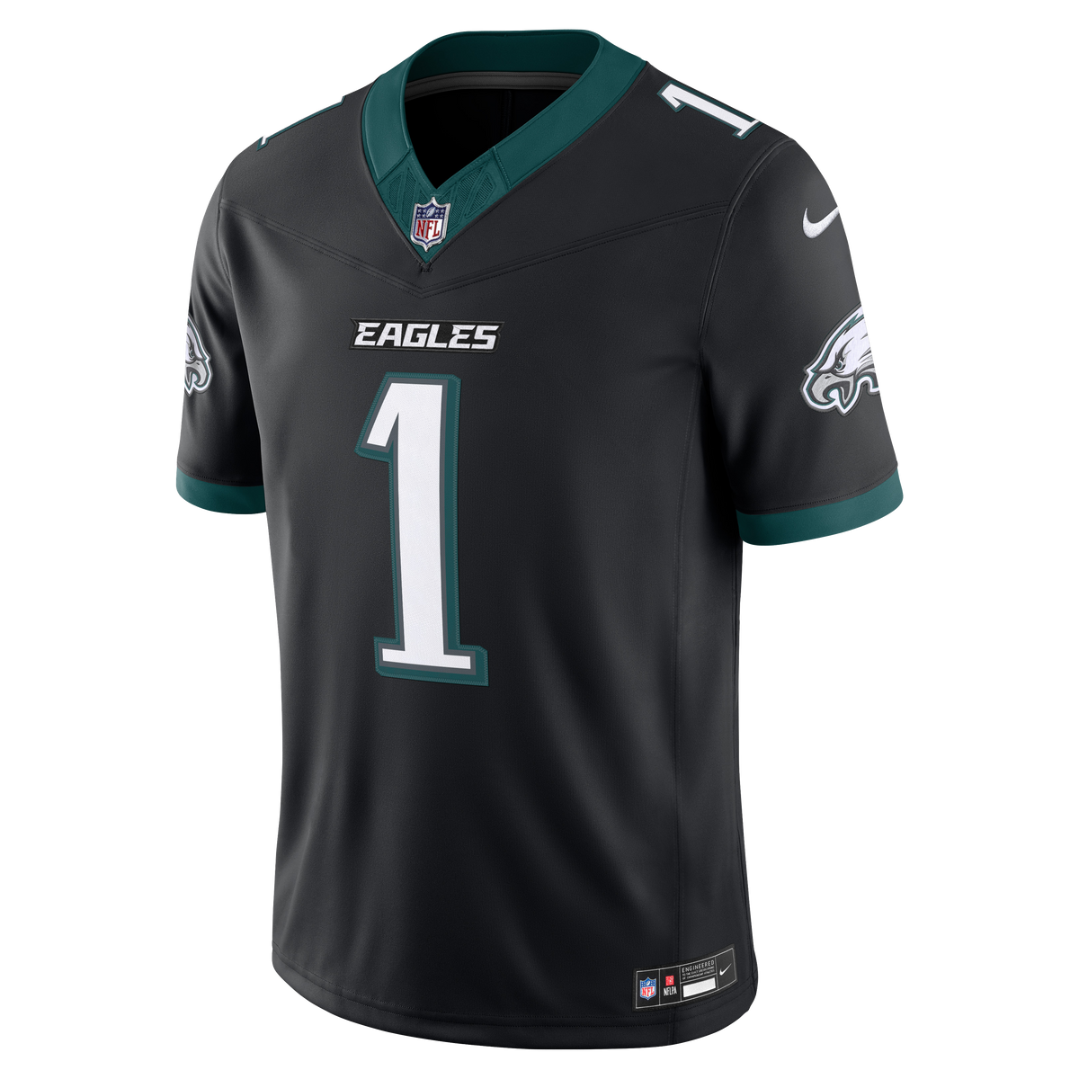 Men's Philadelphia Eagles Jalen Hurts Nike Black Alternate Vapor F.U.S.E. Stitched Limited Jersey