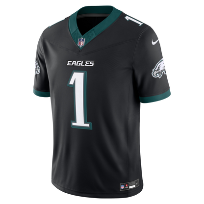 Men's Philadelphia Eagles Jalen Hurts Nike Black Alternate Vapor F.U.S.E. Stitched Limited Jersey