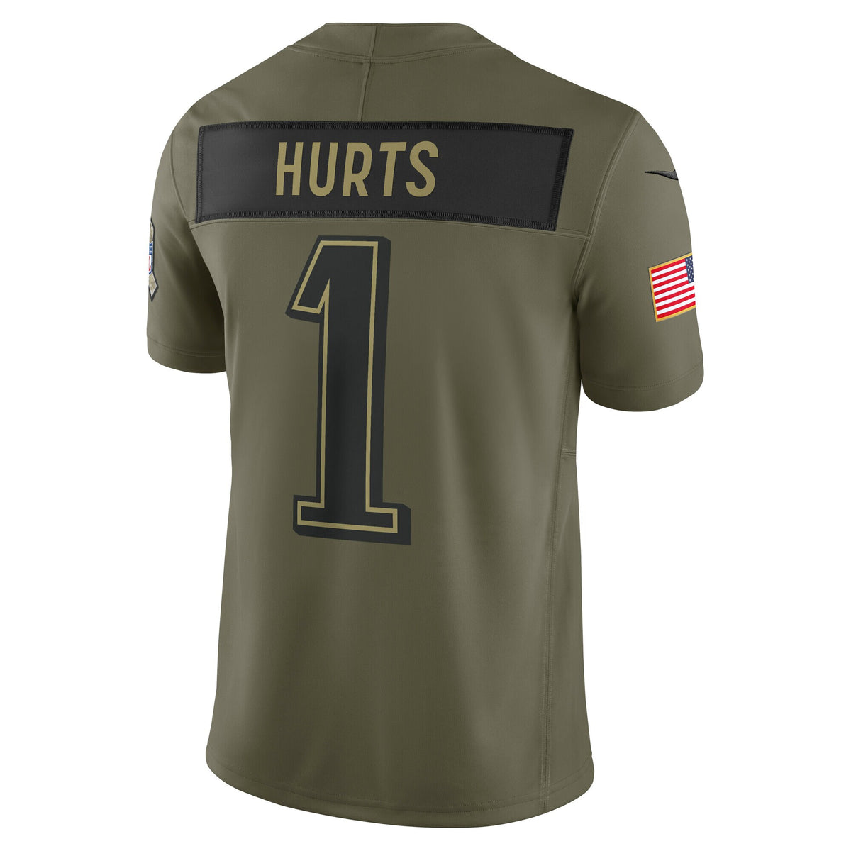 Men's Philadelphia Eagles Jalen Hurts Nike Olive 2025 Salute to Service Limited Jersey