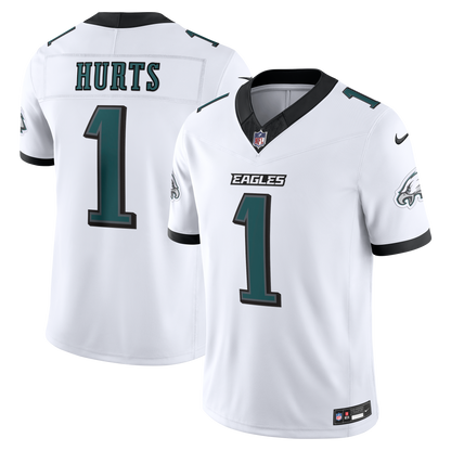 Men's Philadelphia Eagles Jalen Hurts Nike White Vapor F.U.S.E. Stitched Limited Jersey
