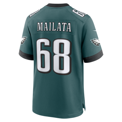 Men's Philadelphia Eagles Jordan Mailata Nike Midnight Green Team Game Jersey
