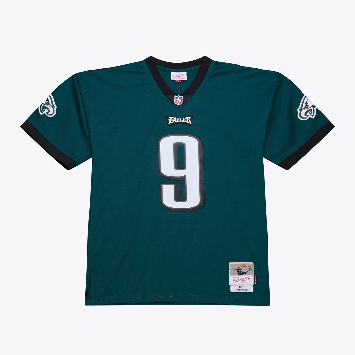 Men's Philadelphia Eagles Nick Foles Mitchell & Ness Midnight Green Legacy Replica Jersey