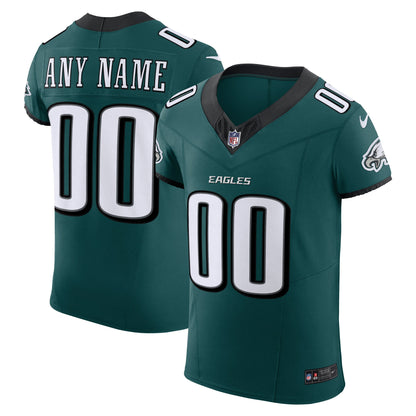 Men's Philadelphia Eagles Nike Midnight Green Team Vapor F.U.S.E. Elite Custom Jersey