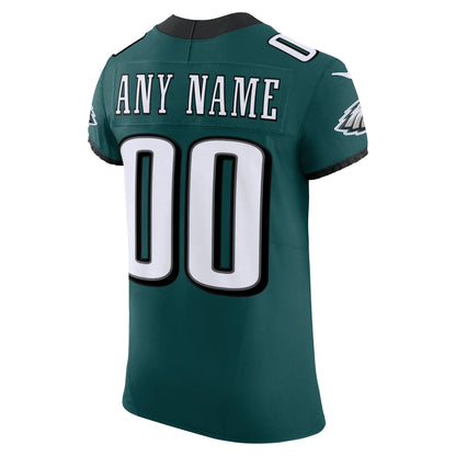 Men's Philadelphia Eagles Nike Midnight Green Team Vapor F.U.S.E. Elite Custom Jersey