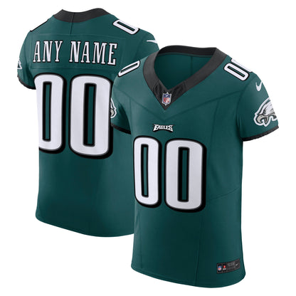Men's Philadelphia Eagles Nike Midnight Green Vapor F.U.S.E. Elite Custom Jersey