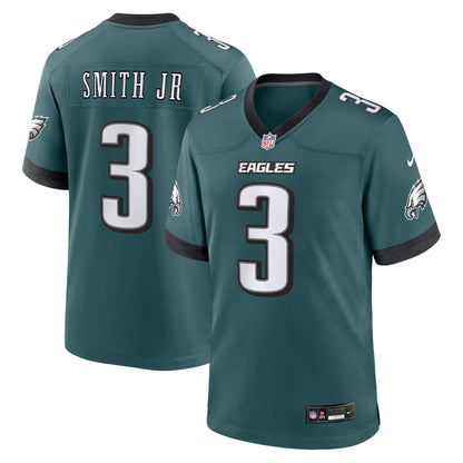 Men's Philadelphia Eagles Nolan Smith Jr. Nike Midnight Green Team Game Jersey