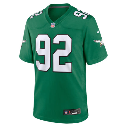 Men's Philadelphia Eagles Reggie White Nike Kelly Green Retired Player Alternate Game Jersey