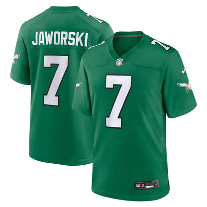 Men's Philadelphia Eagles Ron Jaworski Nike Kelly Green Retired Player Alternate Game Jersey