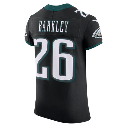 Men's Philadelphia Eagles Saquon Barkley Nike Black Alternate Vapor F.U.S.E. Elite Jersey
