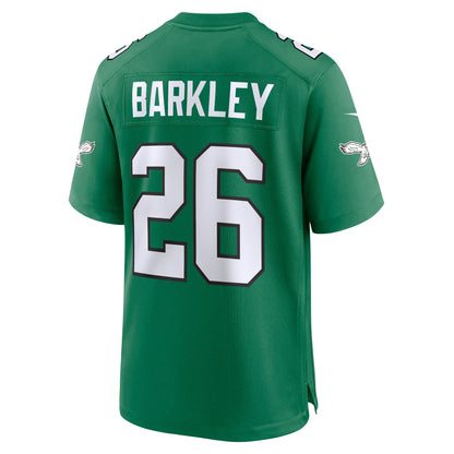 Men's Philadelphia Eagles Saquon Barkley Nike Kelly Green Alternate Game Jersey