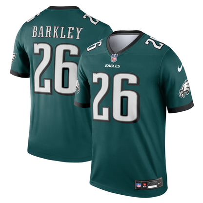 Men's Philadelphia Eagles Saquon Barkley Nike Midnight Green Legend Player Performance Top