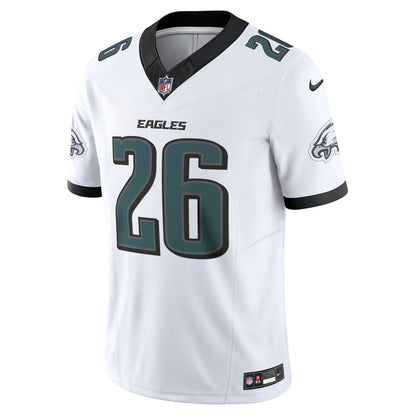 Men's Philadelphia Eagles Saquon Barkley Nike White Vapor F.U.S.E. Limited Jersey