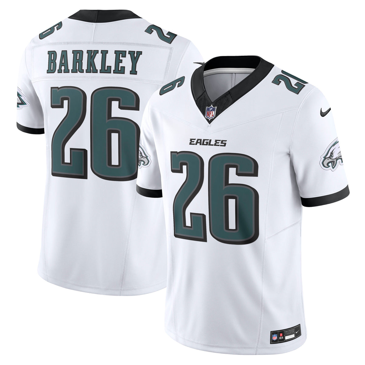 Men's Philadelphia Eagles Saquon Barkley Nike White Vapor F.U.S.E. Limited Jersey