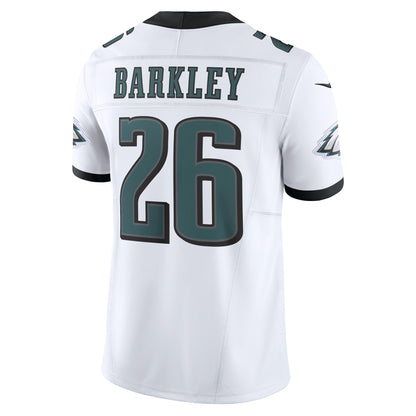 Men's Philadelphia Eagles Saquon Barkley Nike White Vapor F.U.S.E. Limited Jersey