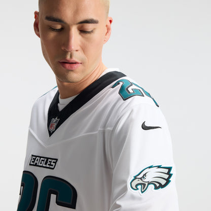 Men's Philadelphia Eagles Saquon Barkley Nike White Vapor F.U.S.E. Stitched Limited Jersey