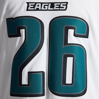Men's Philadelphia Eagles Saquon Barkley Nike White Vapor F.U.S.E. Stitched Limited Jersey