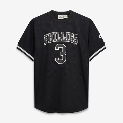 Men's Philadelphia Phillies Bryce Harper Fanatics Black/White Big & Tall Heavyweight Mesh Jersey