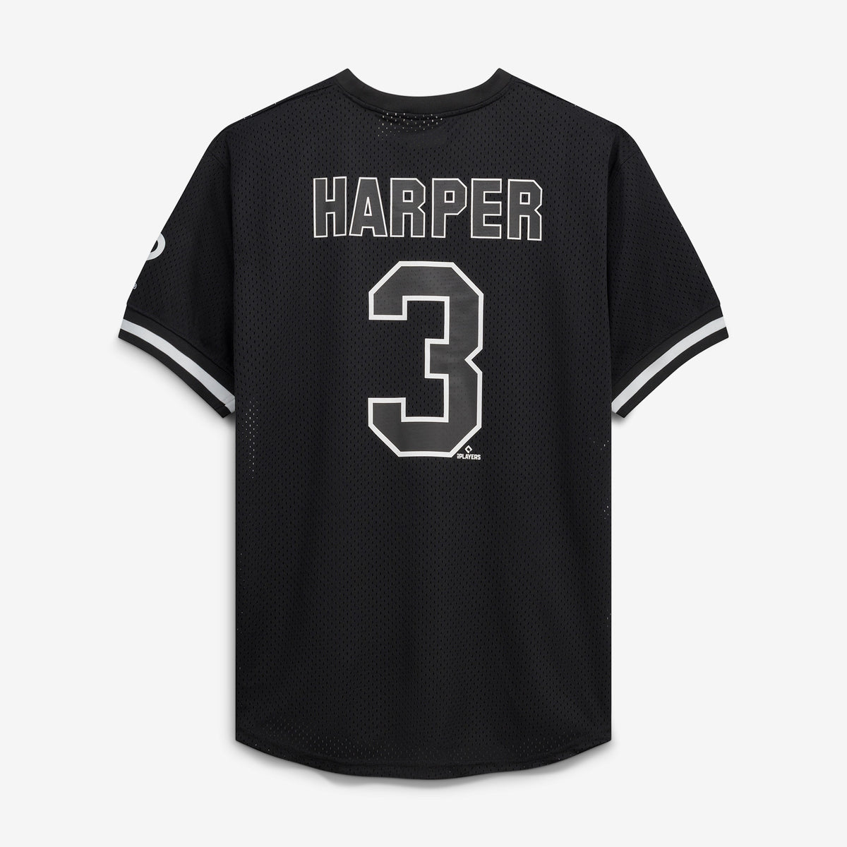 Men's Philadelphia Phillies Bryce Harper Fanatics Black/White Big & Tall Heavyweight Mesh Jersey